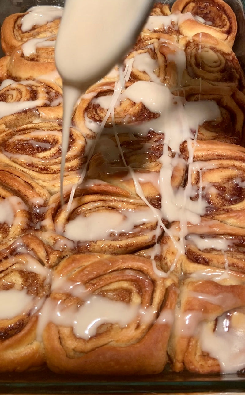 Cookie Dough Cinnamon Rolls (vegan)