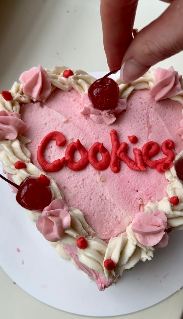 Cookie Dough Heart Cake <3