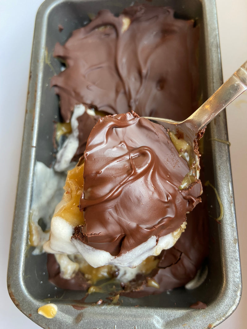 "Snickers" Cookie Dough Candy-Bar Loaf