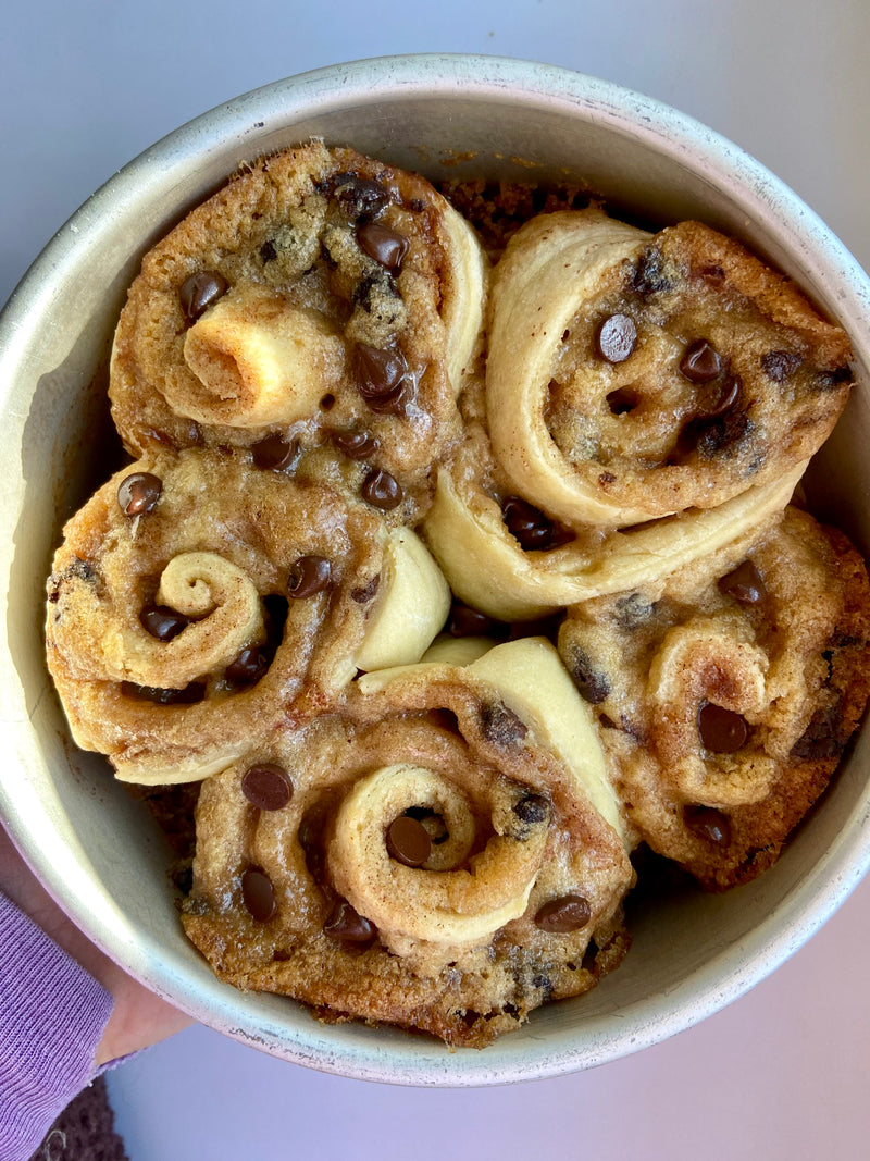 EASY Cookie Dough Cinnamon Rolls