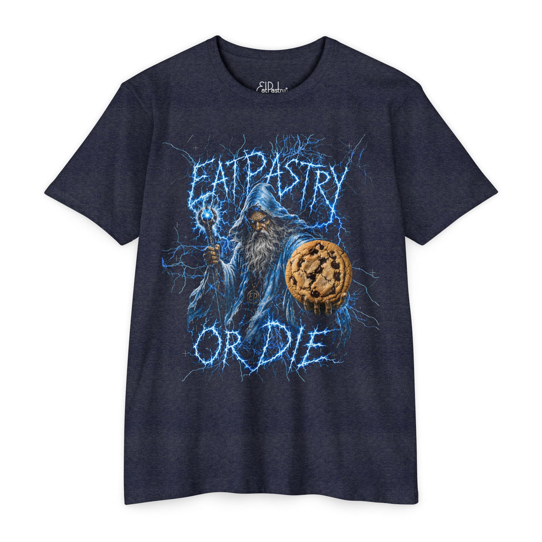 EatPastry Wizard Cookie Shirt | Dark Fantasy Metal Tee | Vegan Dessert Lover Gift | EATPASTRY OR DIE Graphic T-Shirt