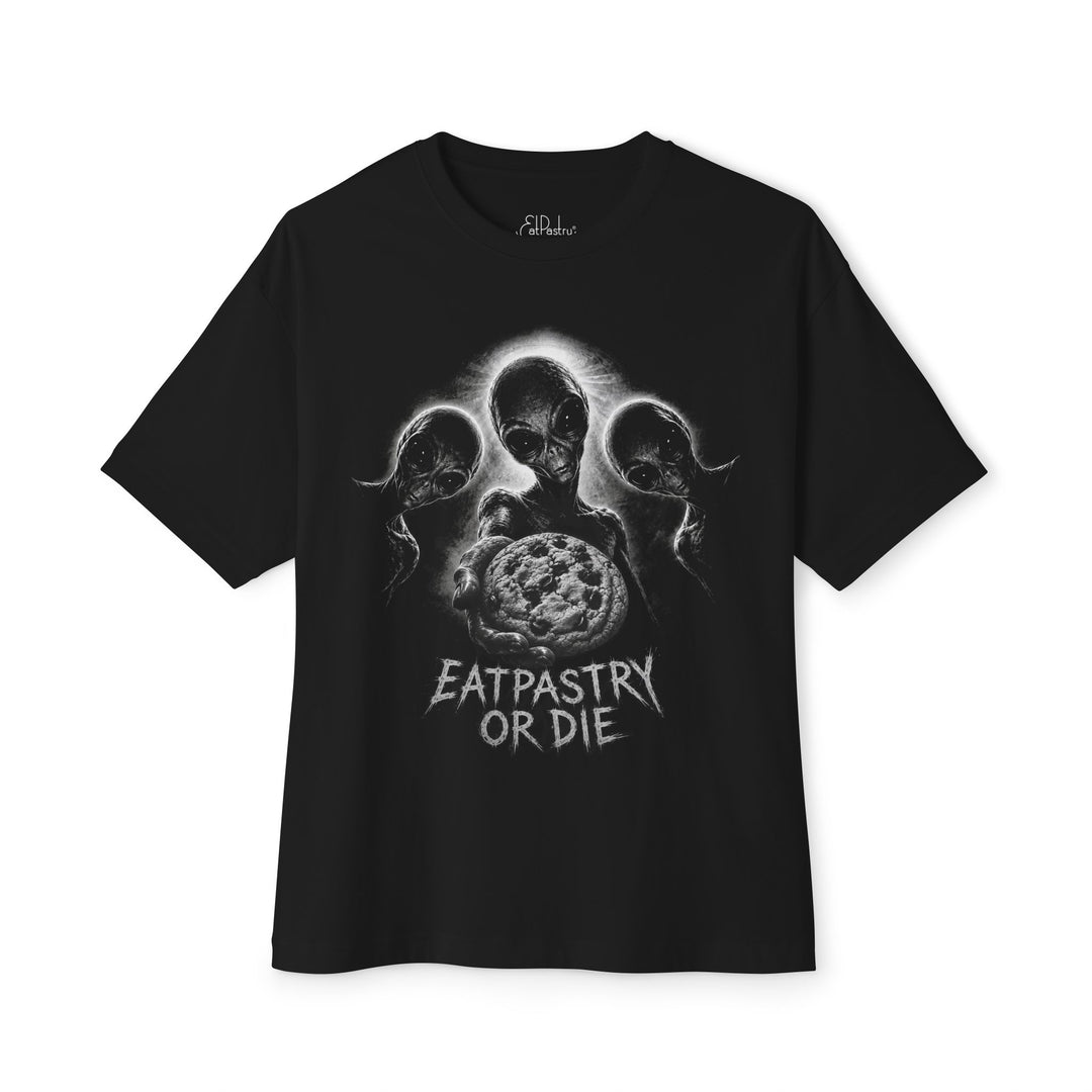 EatPastry or Die Alien Boxy tee