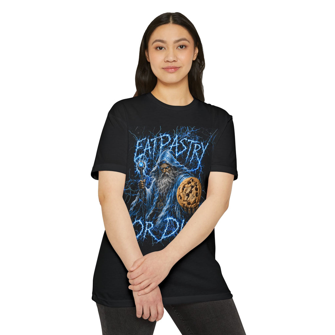 EatPastry Wizard Cookie Shirt | Dark Fantasy Metal Tee | Vegan Dessert Lover Gift | EATPASTRY OR DIE Graphic T-Shirt